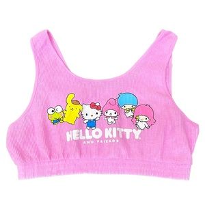 Sanrio Hello Kitty and Friends Ribbed Cropped Tank Top Size XXL
